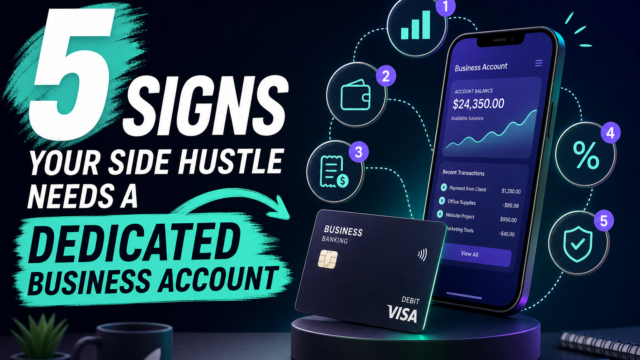 5 Signs Your Side Hustle Needs a Dedicated Business Account